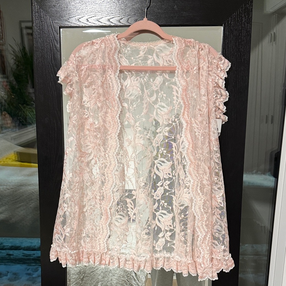Source Unknown Lace Chemise in Light Pink